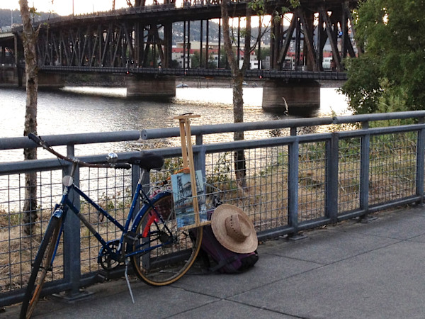 Painting along the Willamette by Shawn Demarest