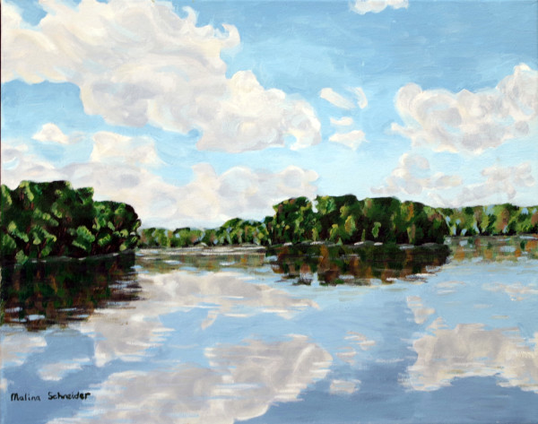 East Lake (study of water and sky) by Malina Schneider