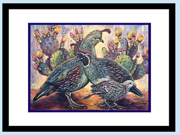 Quail Family by Merrie Taverna