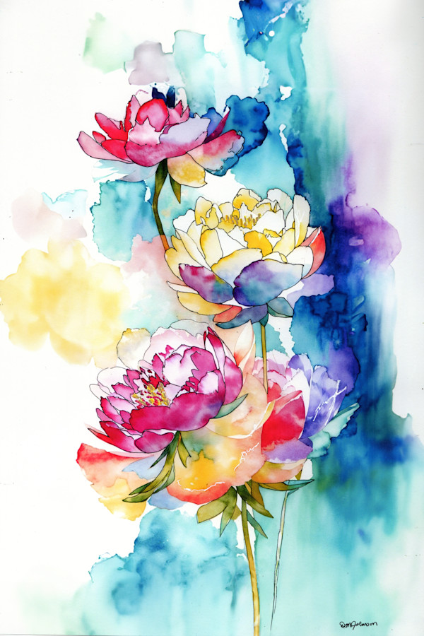 Mom's Peonies by Dawn Johnson