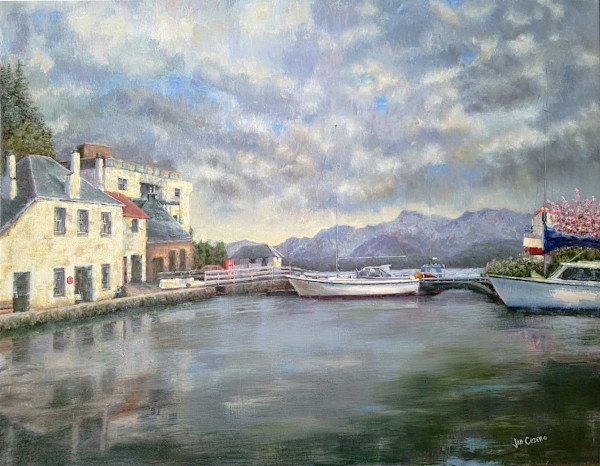Crinan Harbour in Spring by Jan Clizer, Image 1.