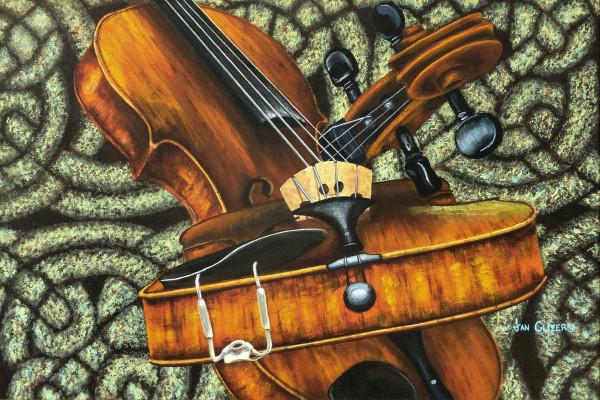 Celtic Fiddle Study No. 2 by Jan Clizer