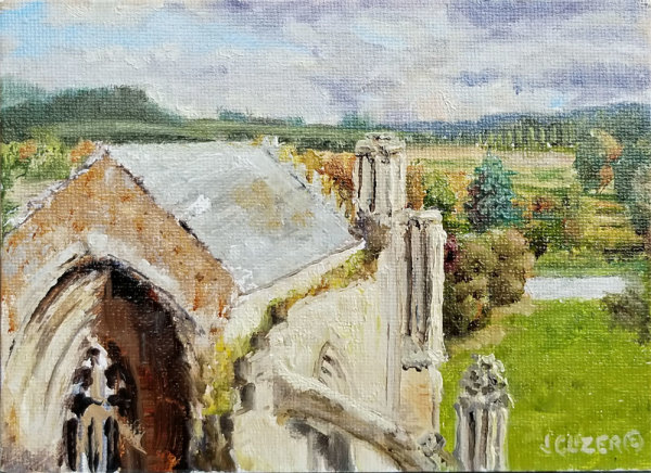 Melrose Abbey Vista by Jan Clizer