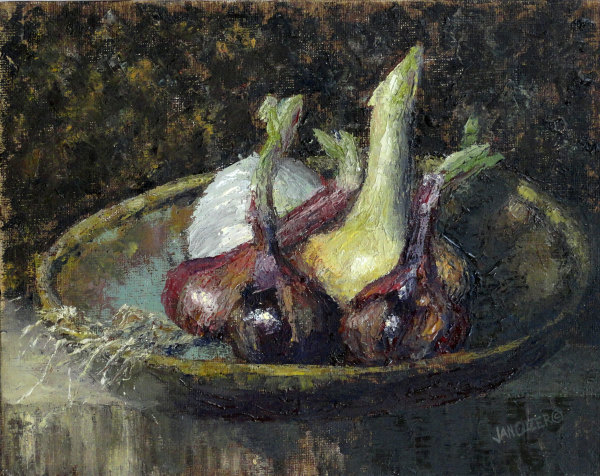 Fresh Onions by Jan Clizer
