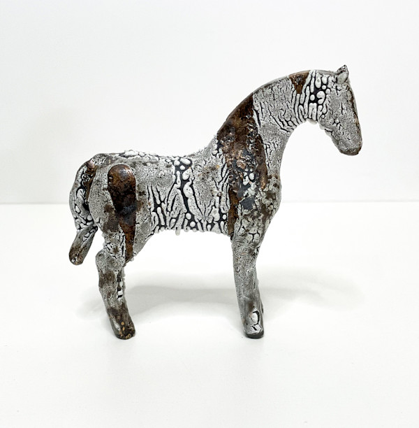 Bronze Crackle Horse by Brandon Reese, Image 2.