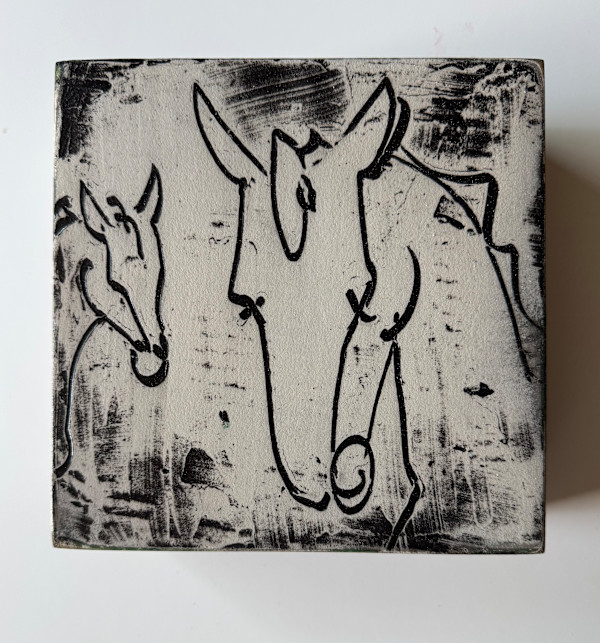 Starla and Hank Mini-Painting by Brandon Reese