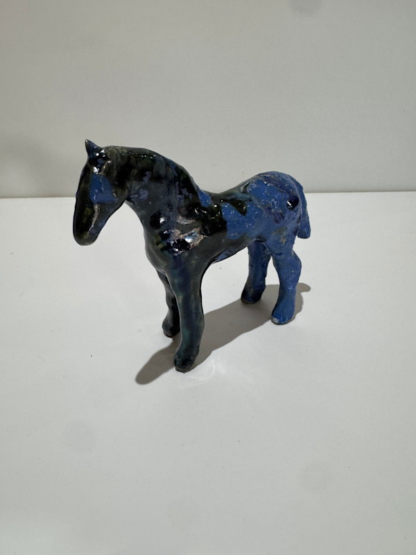 Blue Mini-Horse by Brandon Reese