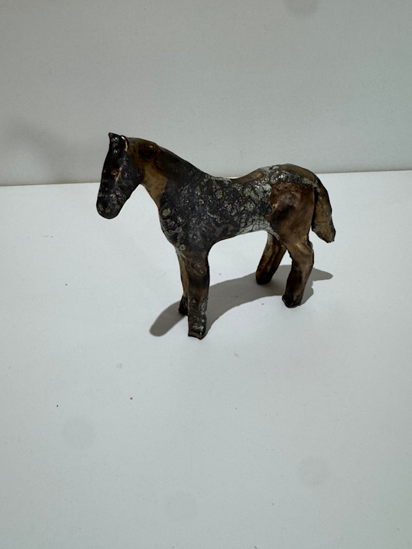 Gold Mini-Horse by Brandon Reese