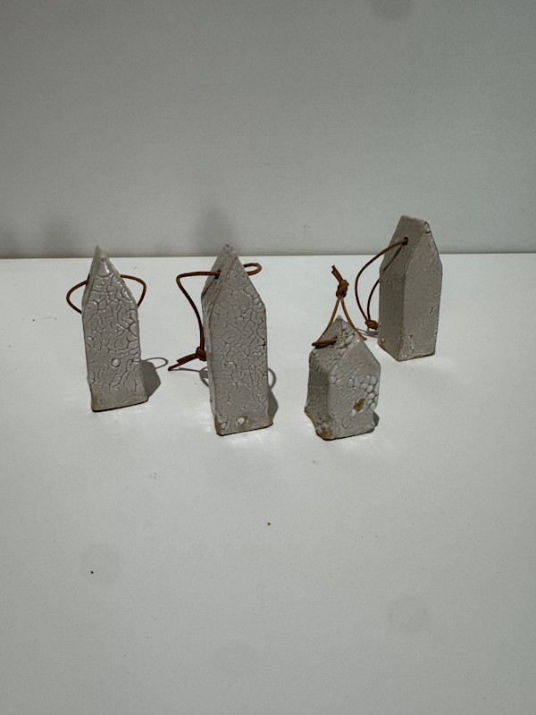 Ornaments 12 white and 8 red by Brandon Reese