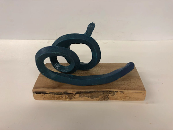 Spiral - Deep Turquoise by Brandon Reese