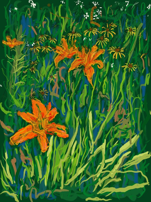 Lilies Completed by Alan Powell