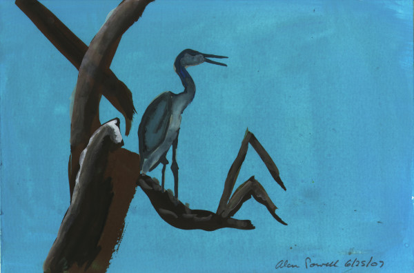 June 25, 2007 Great Blue Heron by Alan Powell