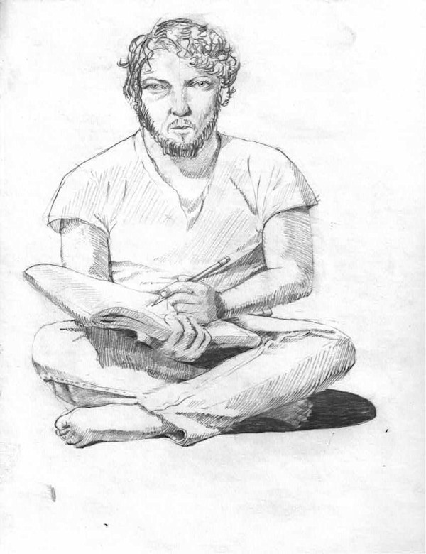 selfportrait 1970 by Alan Powell