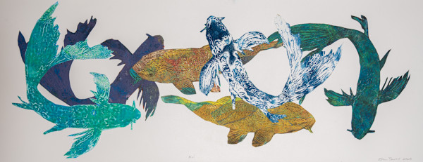 Koi-Monoprints by Alan Powell