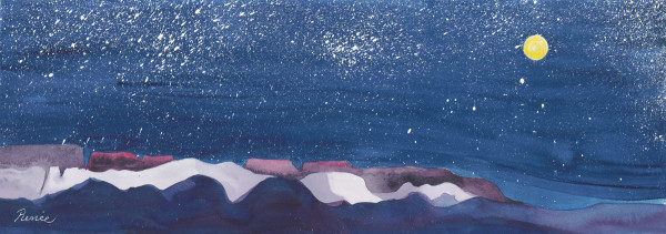 Moonlight Over Vermillion Cliffs by Cheryl Renee Long