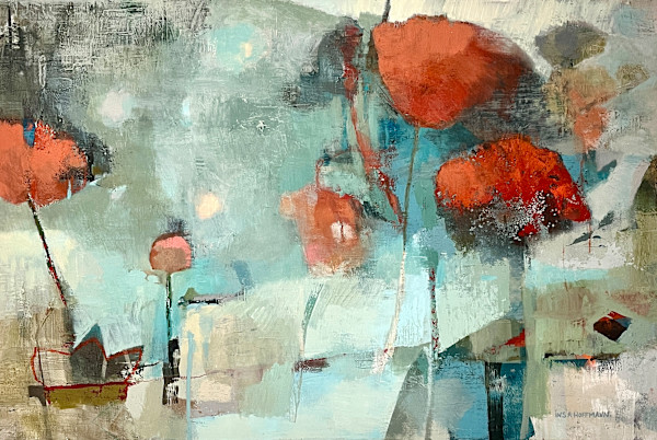 Poppies - Mohn auf Türkis by Insa Hoffmann
