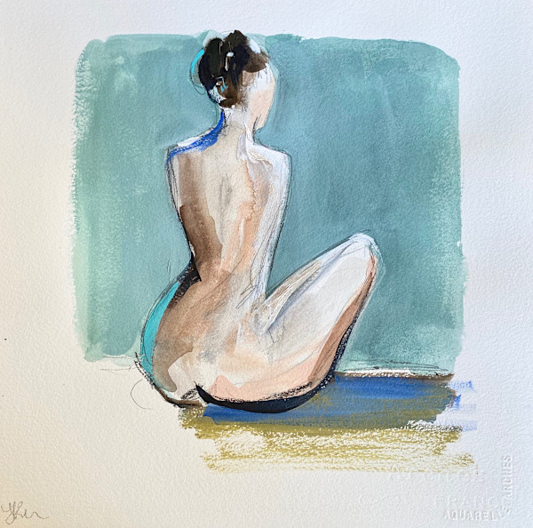 Ultramarine & Teal II by Lauren Bolshakov