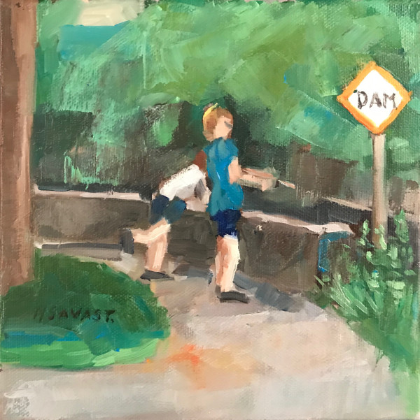 Two Brothers Fishing 8x8