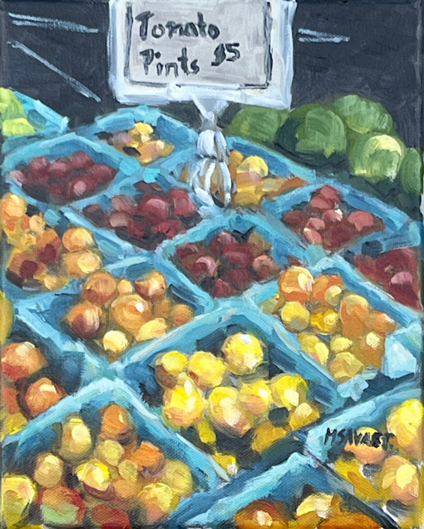 Farmers Market Tomatoes by Michelle Savas Thompson