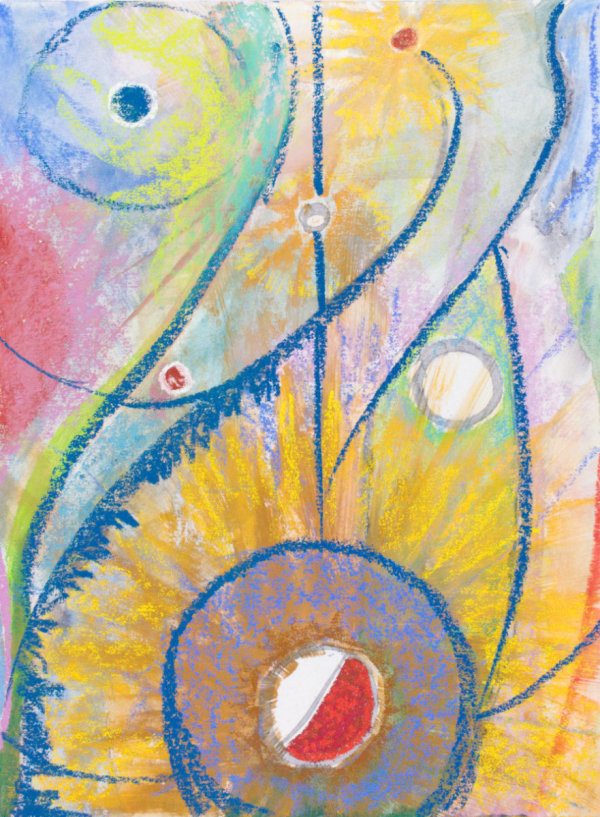 Abstract Sunflower by Brenna O'Toole