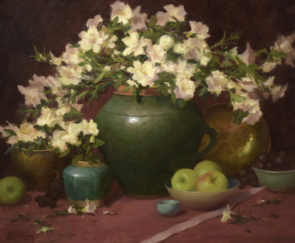 Azaleas in Green by Elizabeth Robbins