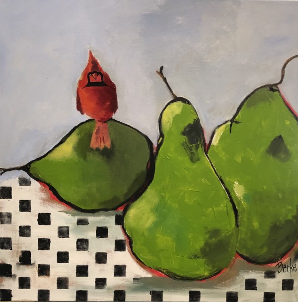 Perched Pears by jane berke