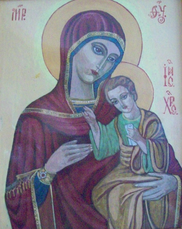 Holy Mother with Jesus child by Gallina Todorova