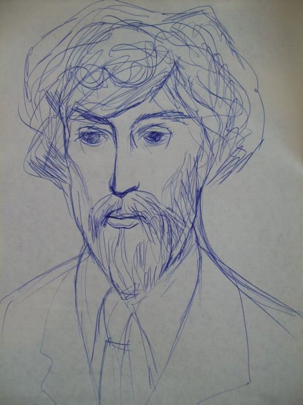 Portrait Sketch for Dimitar Boyadzhiev by Gallina Todorova