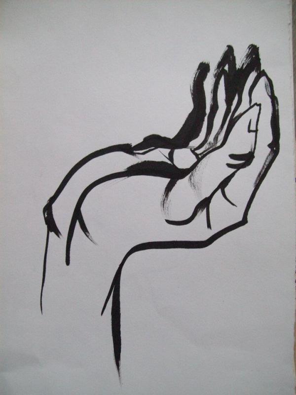Ink Hand 1 by Gallina Todorova