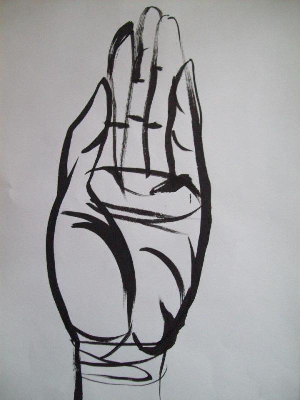 Ink Hand 3 by Gallina Todorova