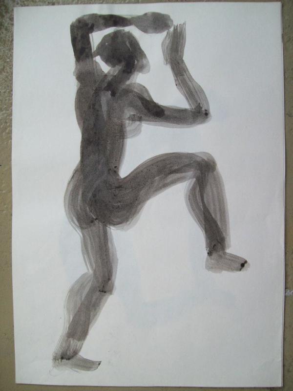 Nude, Jumping by Gallina Todorova