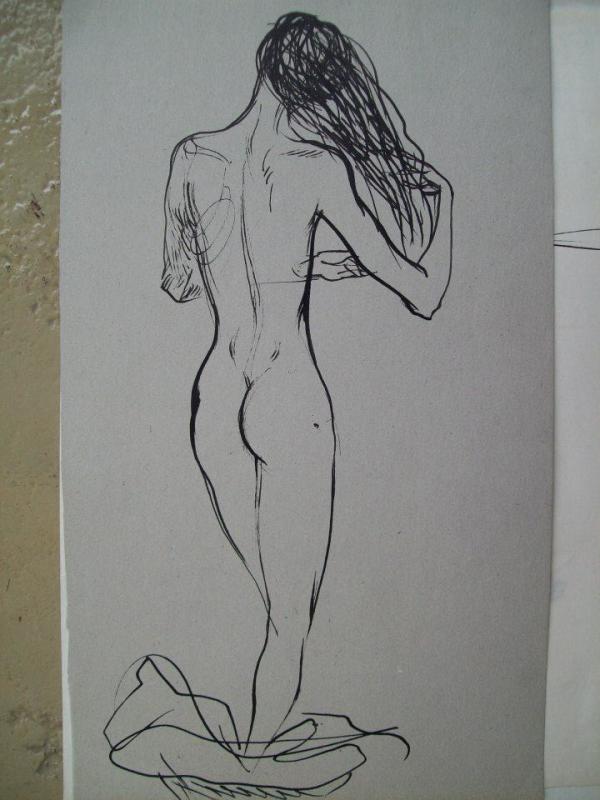 Nude girl/ Out of bathrobe by Gallina Todorova