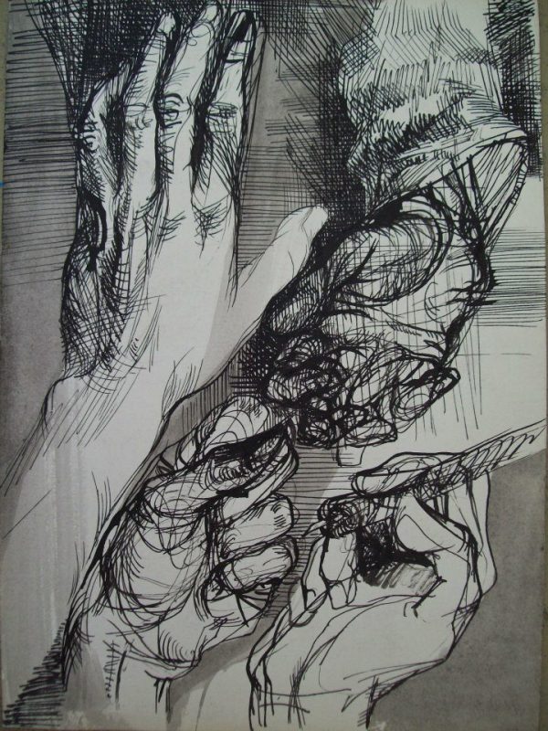 Composition with hands by Gallina Todorova