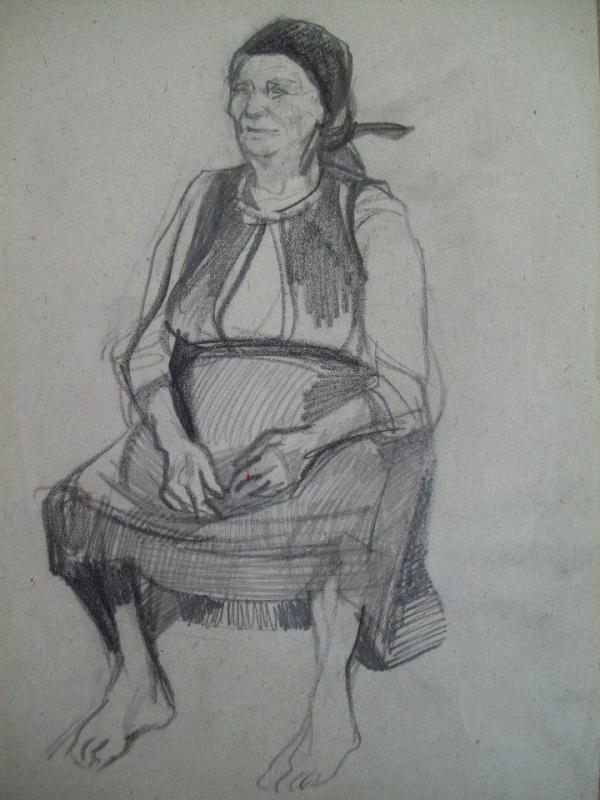 Grandmother Nikolina by Gallina Todorova