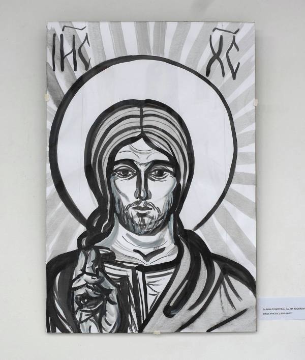 Jesus Christ - part of polipthych by Gallina Todorova