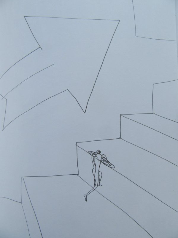Climbing the steps by Galina Todorova