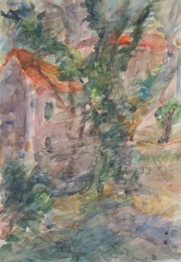 1984 View from the Plovdiv City Garden by Gallina Todorova