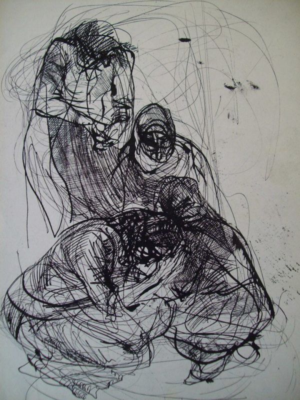 Mourning women by Gallina Todorova