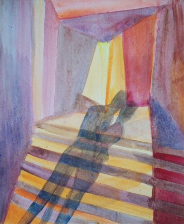 Stairs and shadows 1 by Gallina Todorova