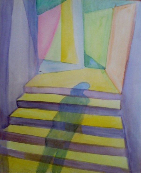 Stairs and shadows 3 by Gallina Todorova