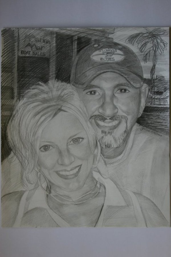 Pencil portrait sold in St Louis, MO, USA by Gallina Todorova