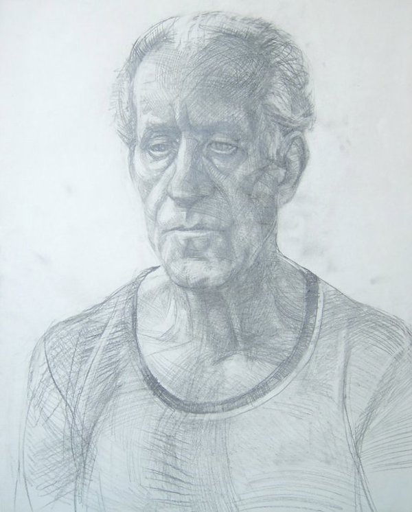 An elderly man by Gallina Todorova