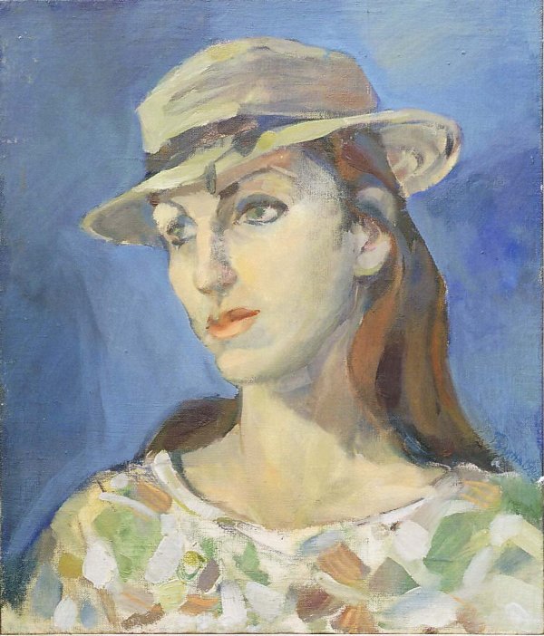 Gabriella with a hat by Gallina Todorova