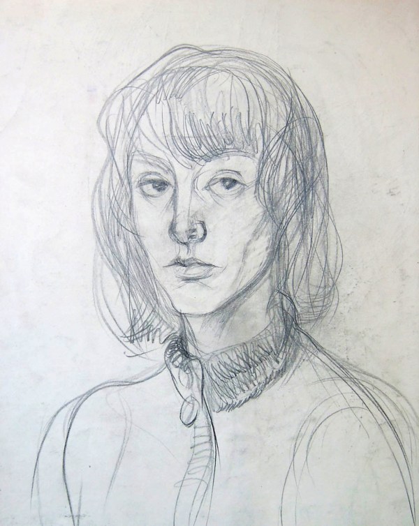 Selfportrait at the age of 16 by Gallina Todorova