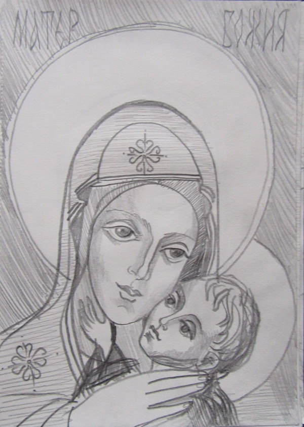 Holy Mother Glikofilussa by Galina Todorova