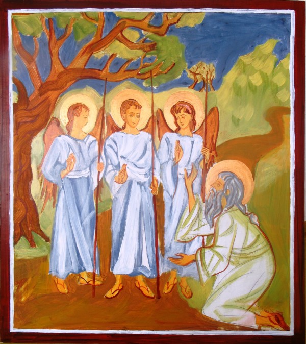 Holy Trinity / Angels at Mamre by Galina Todorova