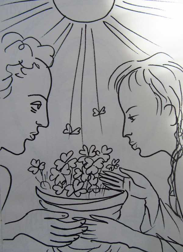 A boy and a girl by Galina Todorova
