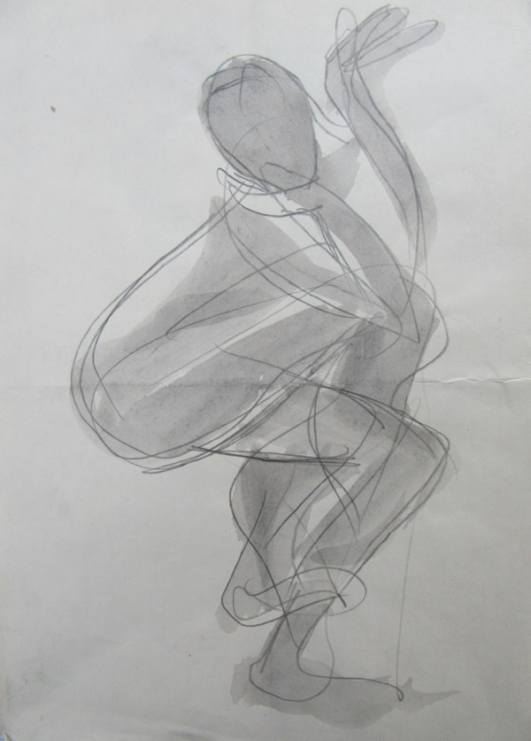 Young nude clown by Galina Todorova