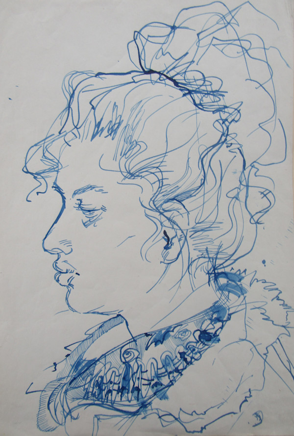 Rada with blue ink by Galina Todorova