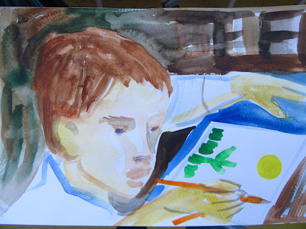 Child, painting by Galina Todorova, Image 1.
